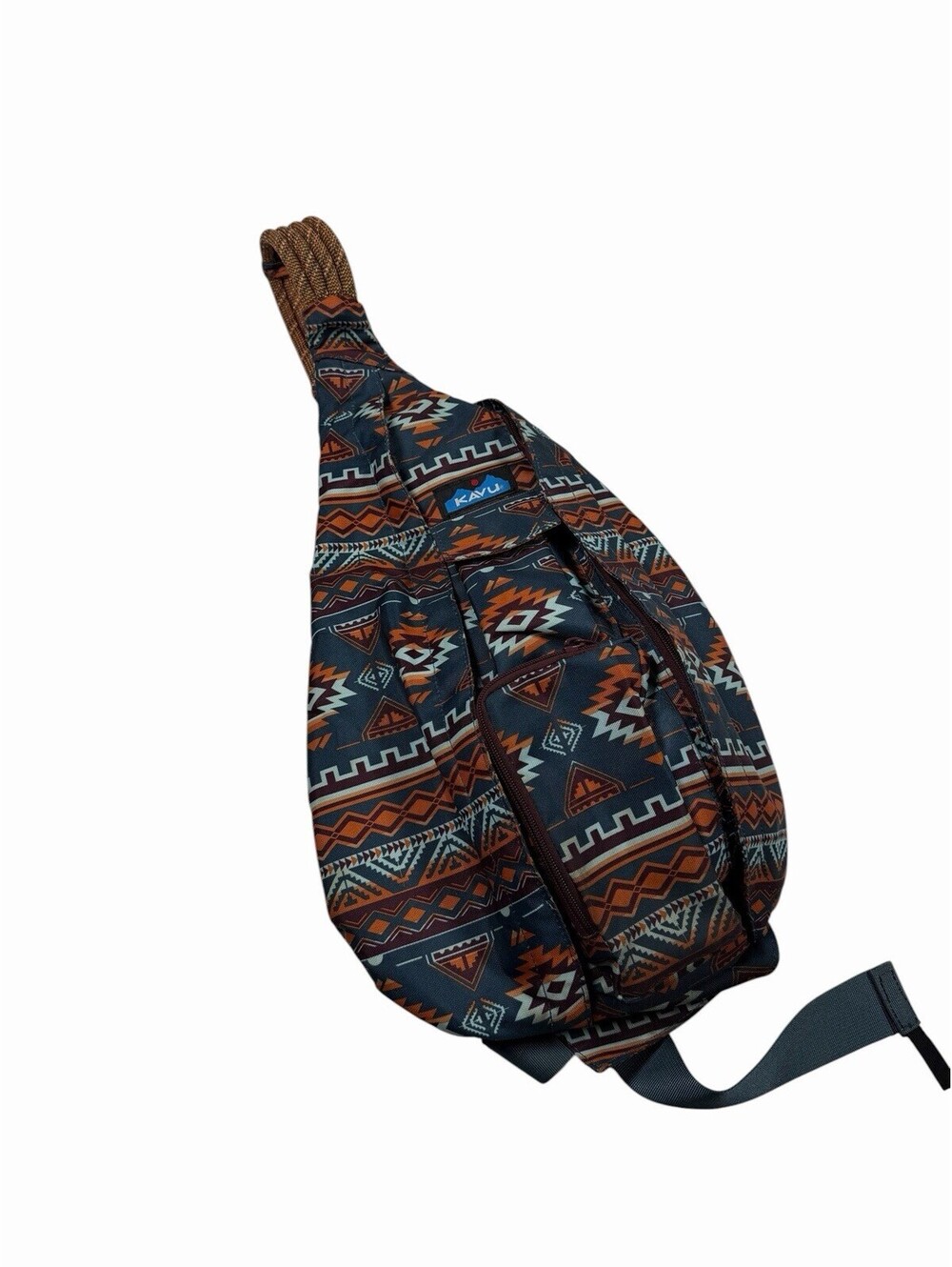 KAVU Mini Rope Sling Bag Geometric Southwestern Pattern Crossbody